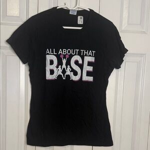 Port and Company Black 'All About That Base' Women's Tee